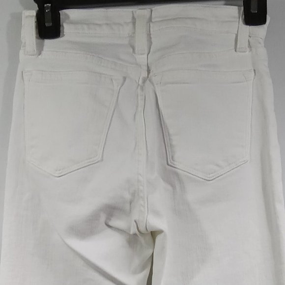 J. Crew 9" High-Rise Toothpick Jeans White Denim Size 25 - Picture 5 of 8